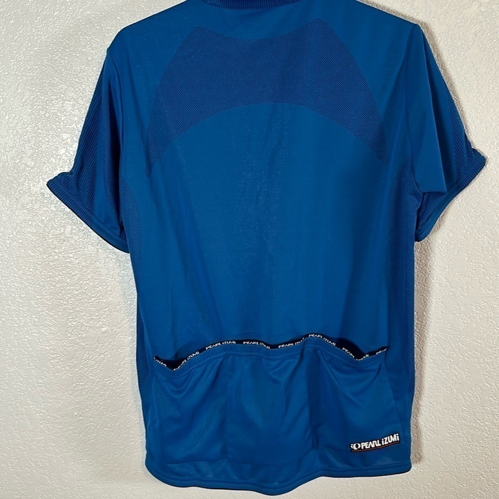 Pearl Izumi Blue Cycling Top With Back Pockets Size Large